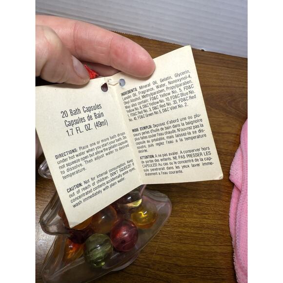 Vintage DuCair Bath Oil Drop Beads Rare In Christmas Tree Plastic Case New - Picture 6 of 7